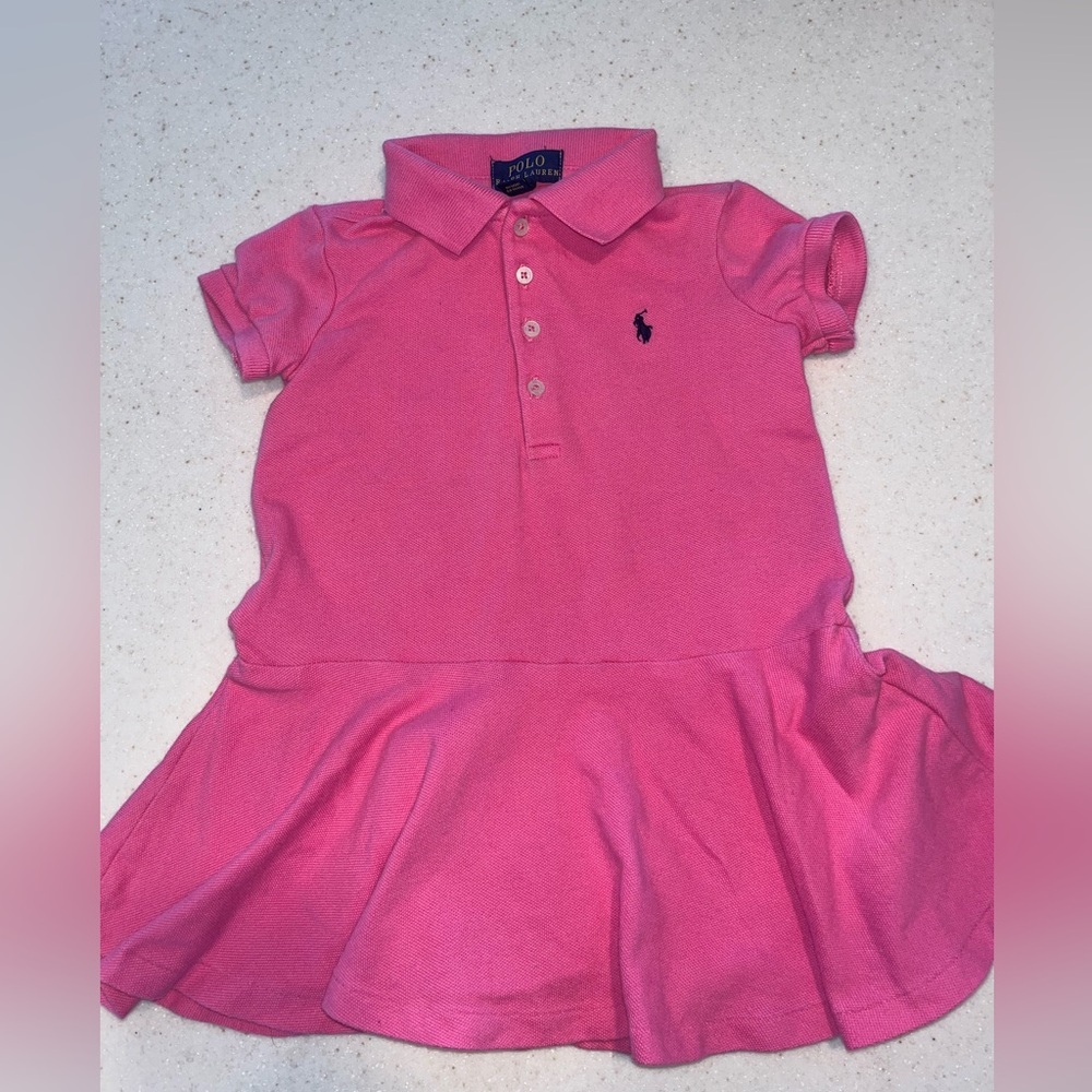 Ralph Lauren Pink Polo Dress for Kids